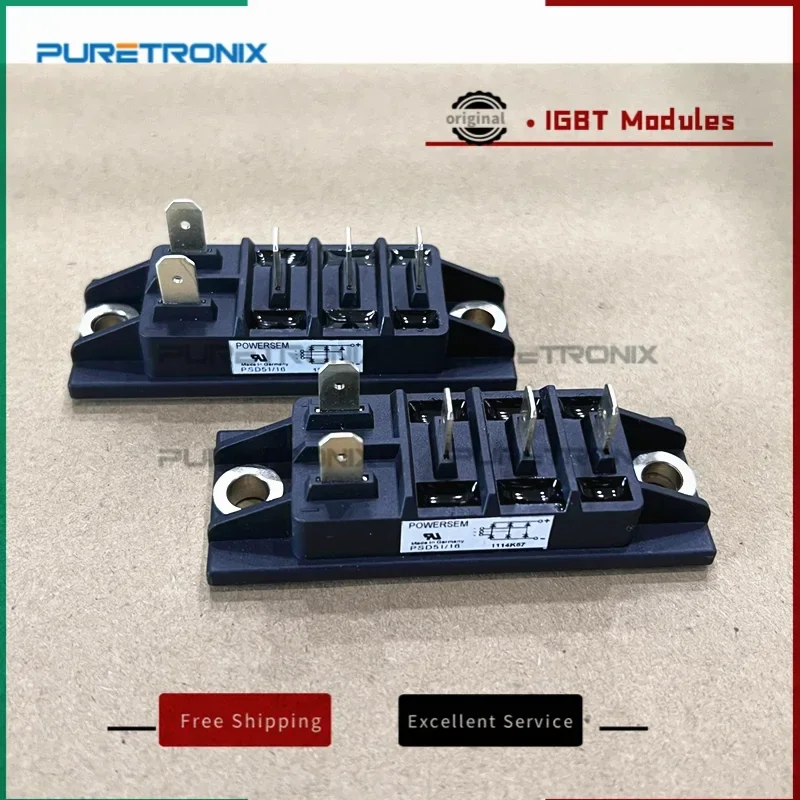 

PSD51/16 PSD51-16 новый оригинальный трехфазный мостовой выпрямитель, PSD51 16 urmax: 1600 в, If:85A, Ifsm:750A жизненный цикл