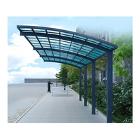 Outdoor Parking Garden Villa Shelter Canopy Tent Car Carport Metal Garage Heavy Duty Exterior Sunshade Aluminum Alloy Cars Shed