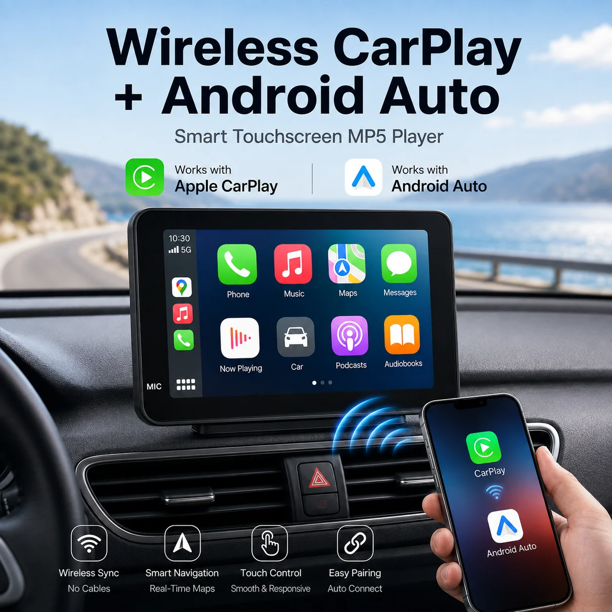 Taşınabilir 7 inç CarPlay Ekra - Photography Ratio incelemesi ve fiyatı