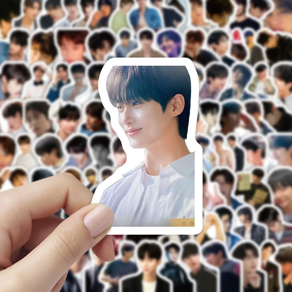 100PCS Byeon Woo Seok decorative hand account DIY stickers