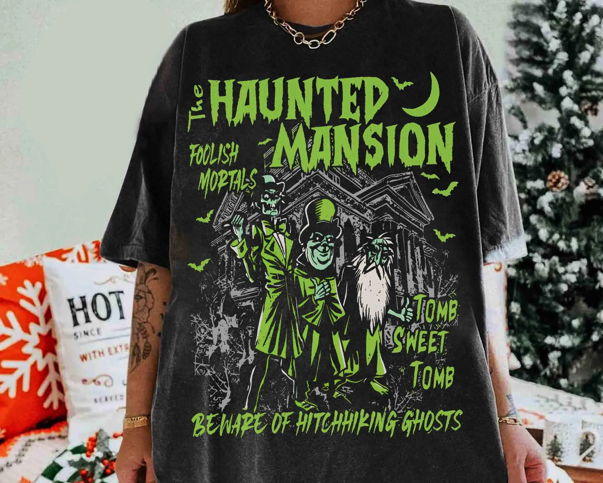 ヴィンテージ ディズニー ヒッチハイキング ゴースト ヴィンテージ Tシャツ、ホーンテッド マンション ハロウィン Tシャツ、トゥーム オブ ザ スイート トゥーム