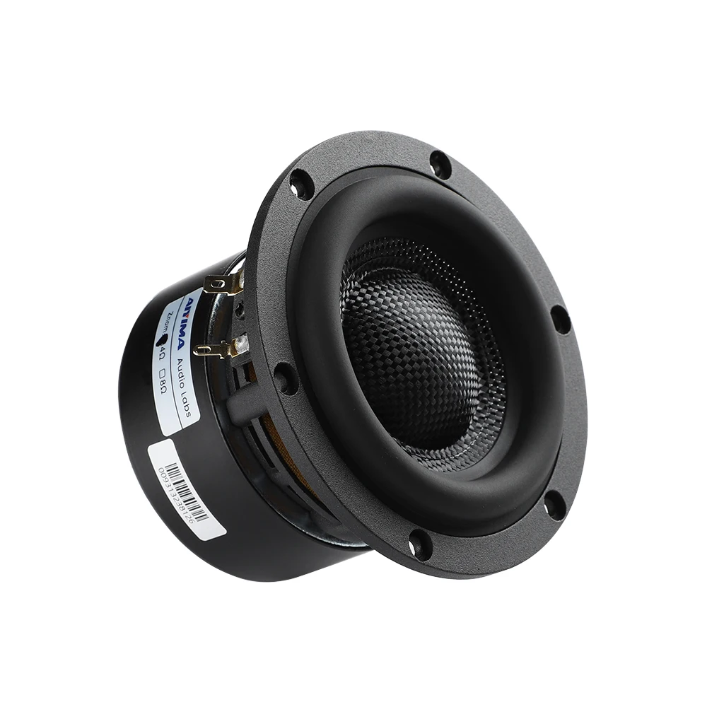 AIYIMA 1 szt. 4-calowy głośnik niskotonowy 4 8 Ohm 80W głośnik HiFi Audio umywalka z włókna szklanego niskiej częstotliwości głośnik do kina domowego