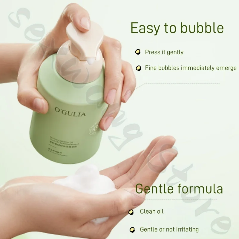 موس تنظيف معطر في العشب والأشجار، تنظيف عميق، رغوة لطيفة وغير مهيجة، زيت كثيف ومنظف للغاية