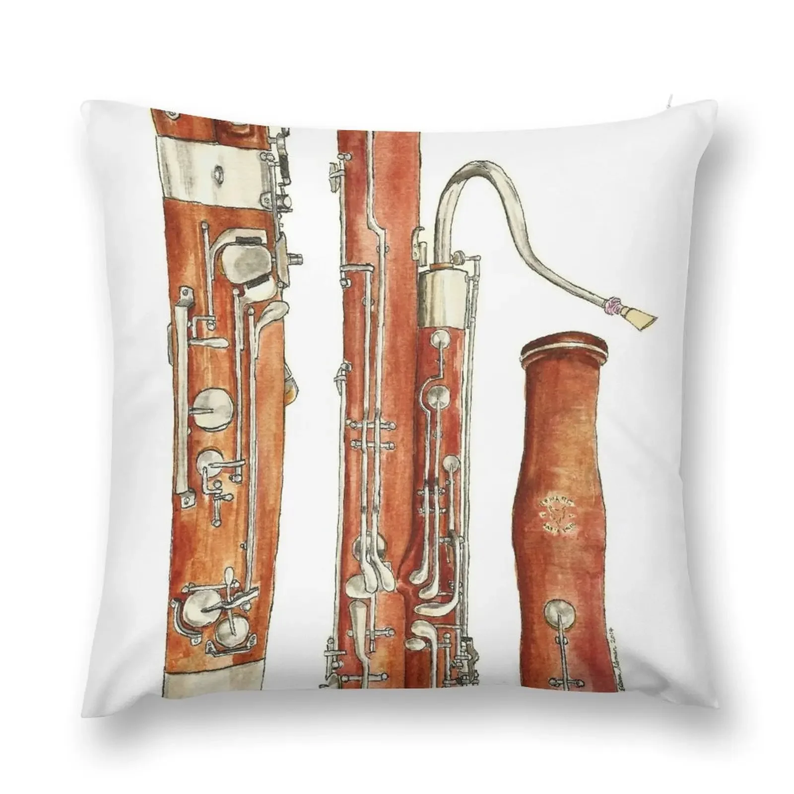 

The Bassoon Throw Pillow Luxury Cushion Cover Decorative Sofa Cushion Christmas Pillowcase pillows decor home pillow