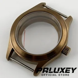 36MM/39MM Pilot Brass Watch Case NH34 NH35 NH36 NH38 NH70 Diver Brushed Dome Sapphire Crystal ETA2824 PT5000 Case