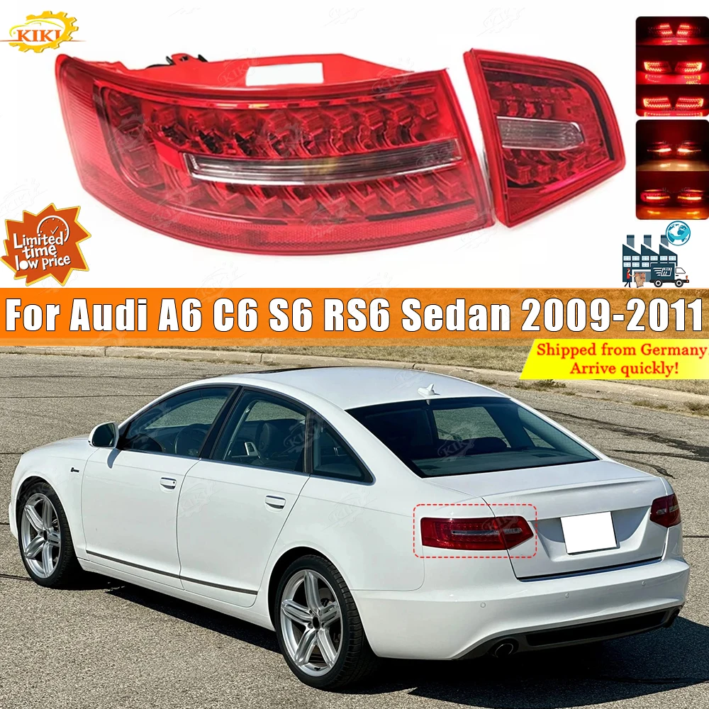 Voor Audi A6 C6 S6 RS6 Sedan 2009 2010 2011 Rechts Remlicht Achteruitrijlicht Achterlicht Led-achterlicht Montage Running Lamp