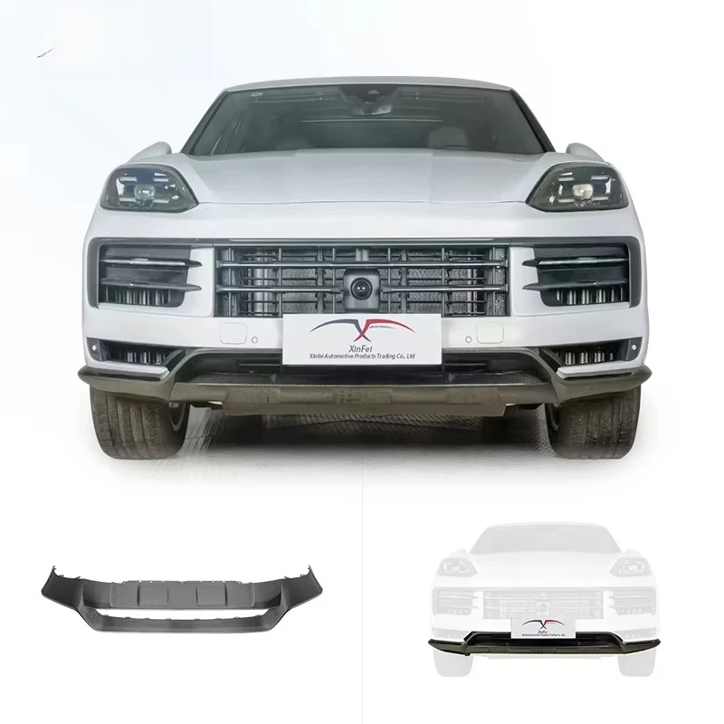 

Car Bumper Modification Carbon Fiber Front Lip Front Spoiler Suitable for Porsche Cayenne 9Y0.2 2024 up OE GT Body Kit Upgrade