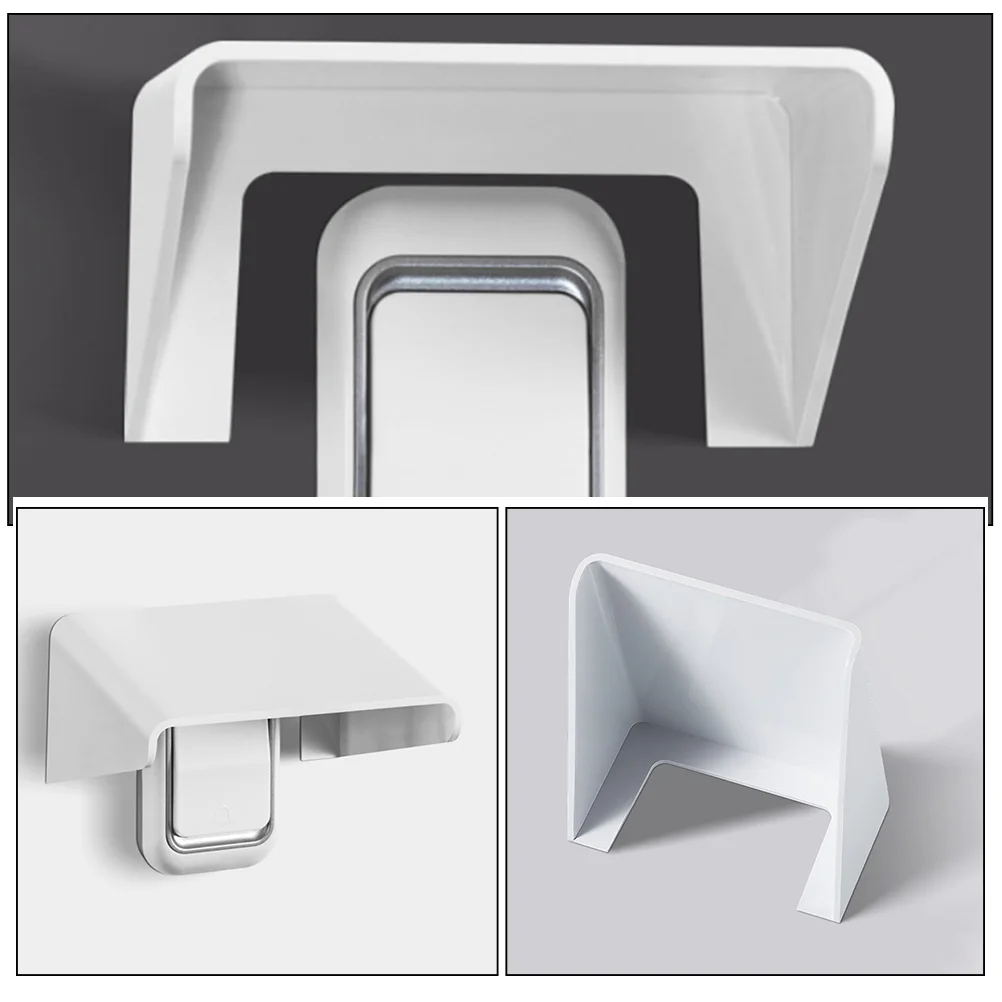 4 Pcs Doorbell Waterproof Cover Rainproof Splash For Access Flame Retardant PP Plastic Outdoor