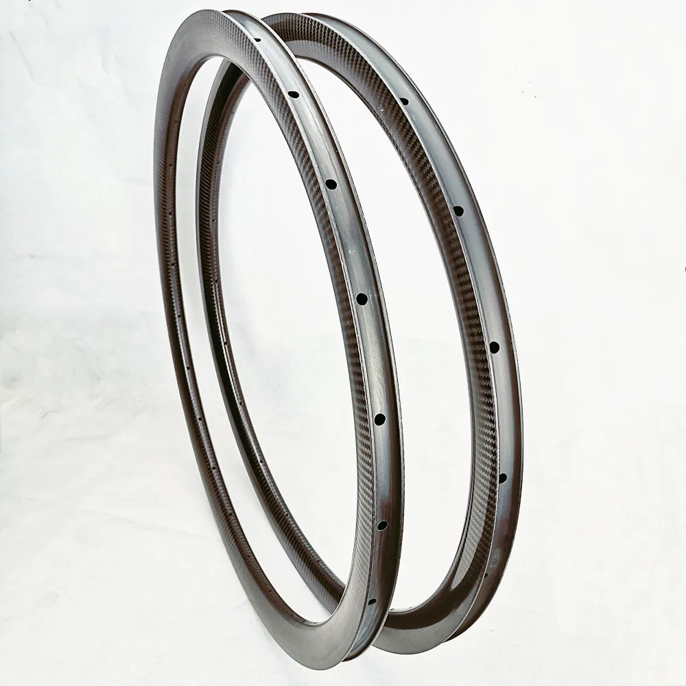 Best Price 3K Twill Glossy Road Bike Carbon Rim 700C 40mm Depth Hookless Road Bike Carbon Rim High Quality Carbon Road Bike Rim