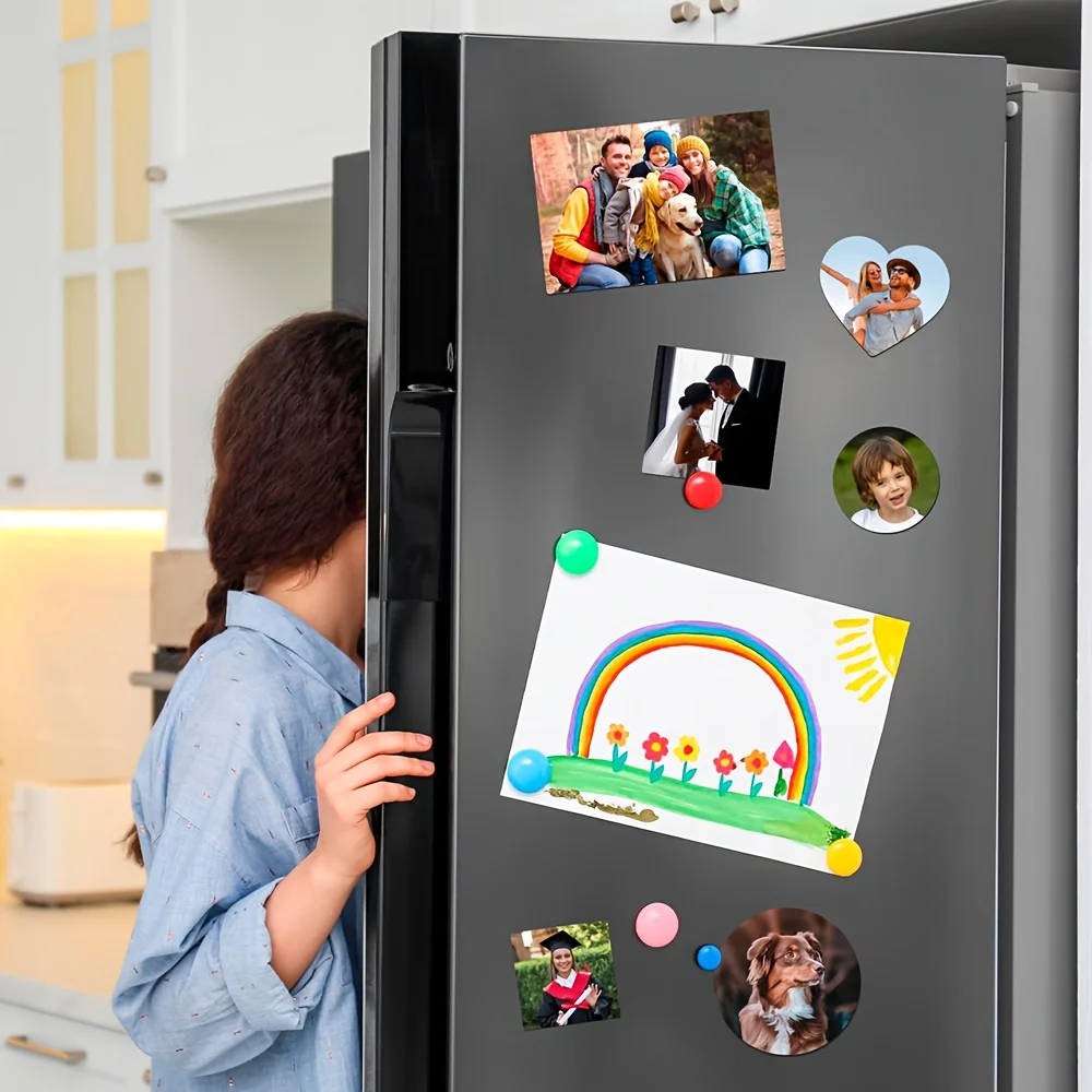 Customized Refrigerator Magnets, Personalized Photo Magnets For Weddings, Valentine's Day, Christmas, Graduation