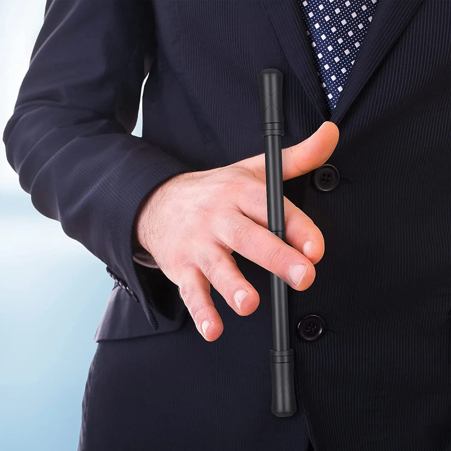 Spinning Gaming Pen com bola ponderada, Caneta giratória do dedo, Mod, 2pcs