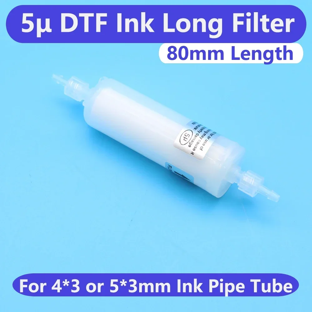 

ET8550 DTF Ink Filter 5u 80mm Length For XP600 L18050 L8050 L18100 7800 4800 L1800 Direct Film Transfer Printer Ink Filterate