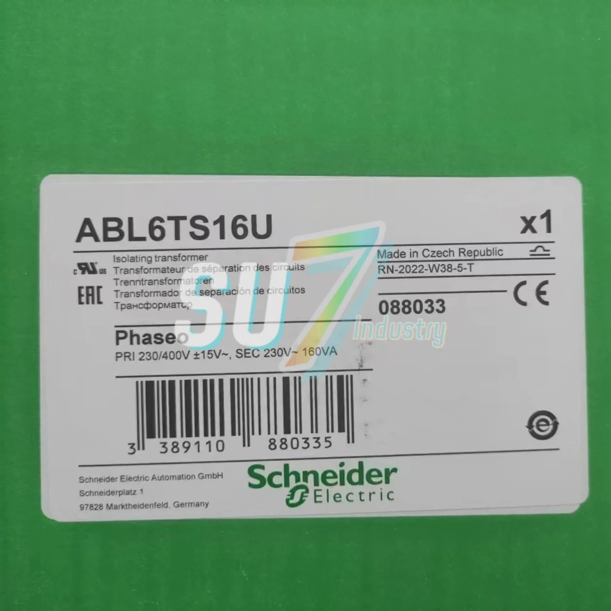 

Трансформатор ABL6TS16U ABL6TS250U Новый В коробке