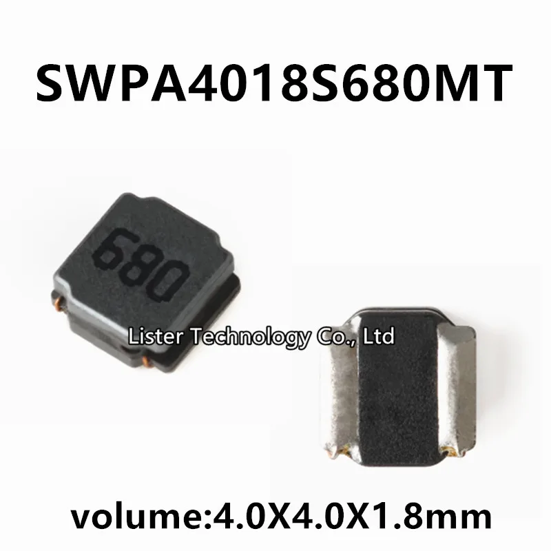 20~100PCS/Lot New SWPA4018S680MT 4018 68UH Marking:680 20% SMD Wire-wound Power Inductor SWPA4018S680 4018S680