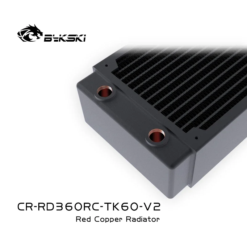 Imagem -06 - Bykski-full Copper Water Cooling Radiator Refrigerador do Computador Dissipador de Calor Canal de Andares 120 mm 240 mm 360 mm Thick pc