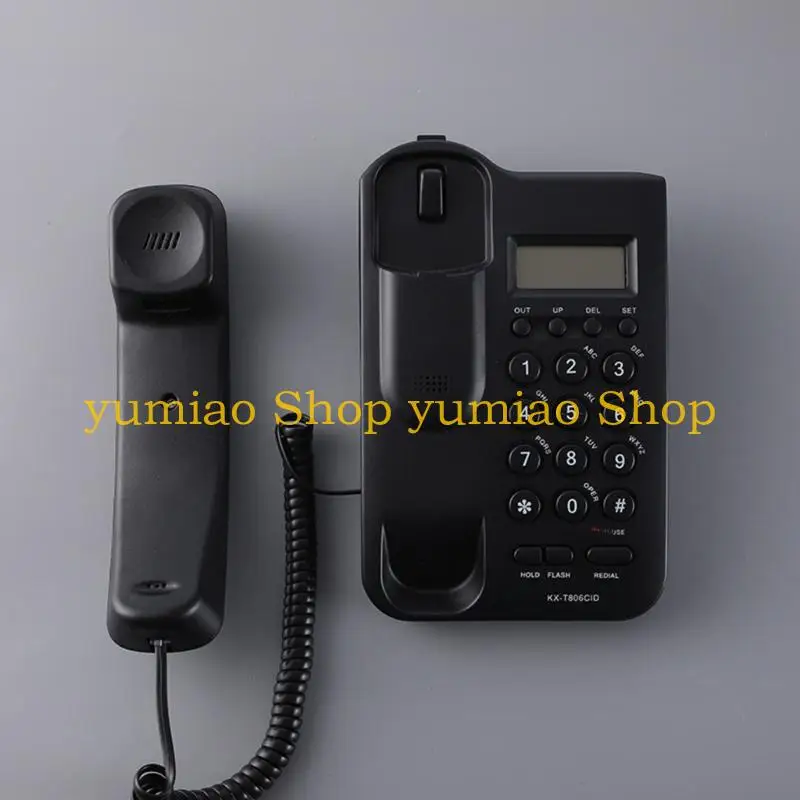587B Telephone Landline Telephone Telephone Big Button Landline Phones with Caller Identification for Office
