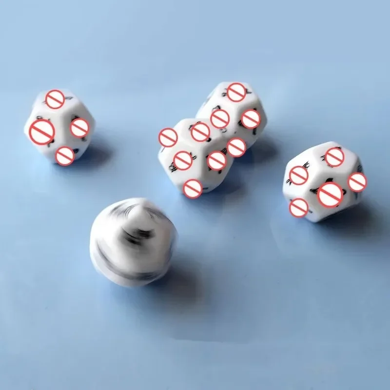 12-zijdige speeltjes voor koppels Grappige seksdobbelstenen Spel voor volwassenen Erotische liefde Sexy houding Voorspel Liefhebbers Humor Spel Speelgoed Romantisch feest