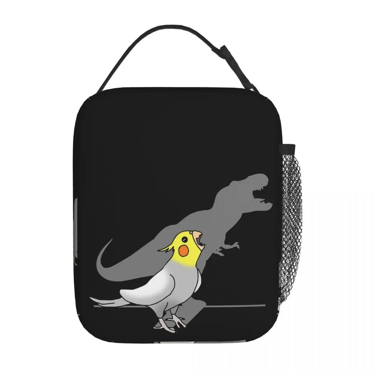 Dinosaur Shadow Cockatoo Cockatiel Insulated Lunch Bag for Kids School Cooler Thermal Food Box Tote Lunch Boxes Container