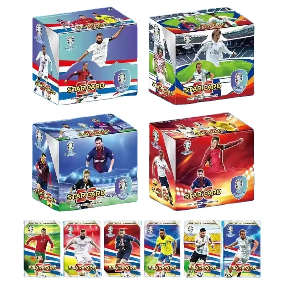 Hot 288pcs Football Card Stars World Stars Flash Card Collection 3D Football Card Album