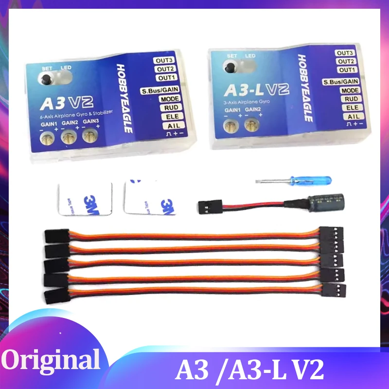 

Hobby Eagle A3 V2/A3-L V2 Контроллер полета самолета Стабилизатор 3-осевой гироскоп для самолета с неподвижным крылом