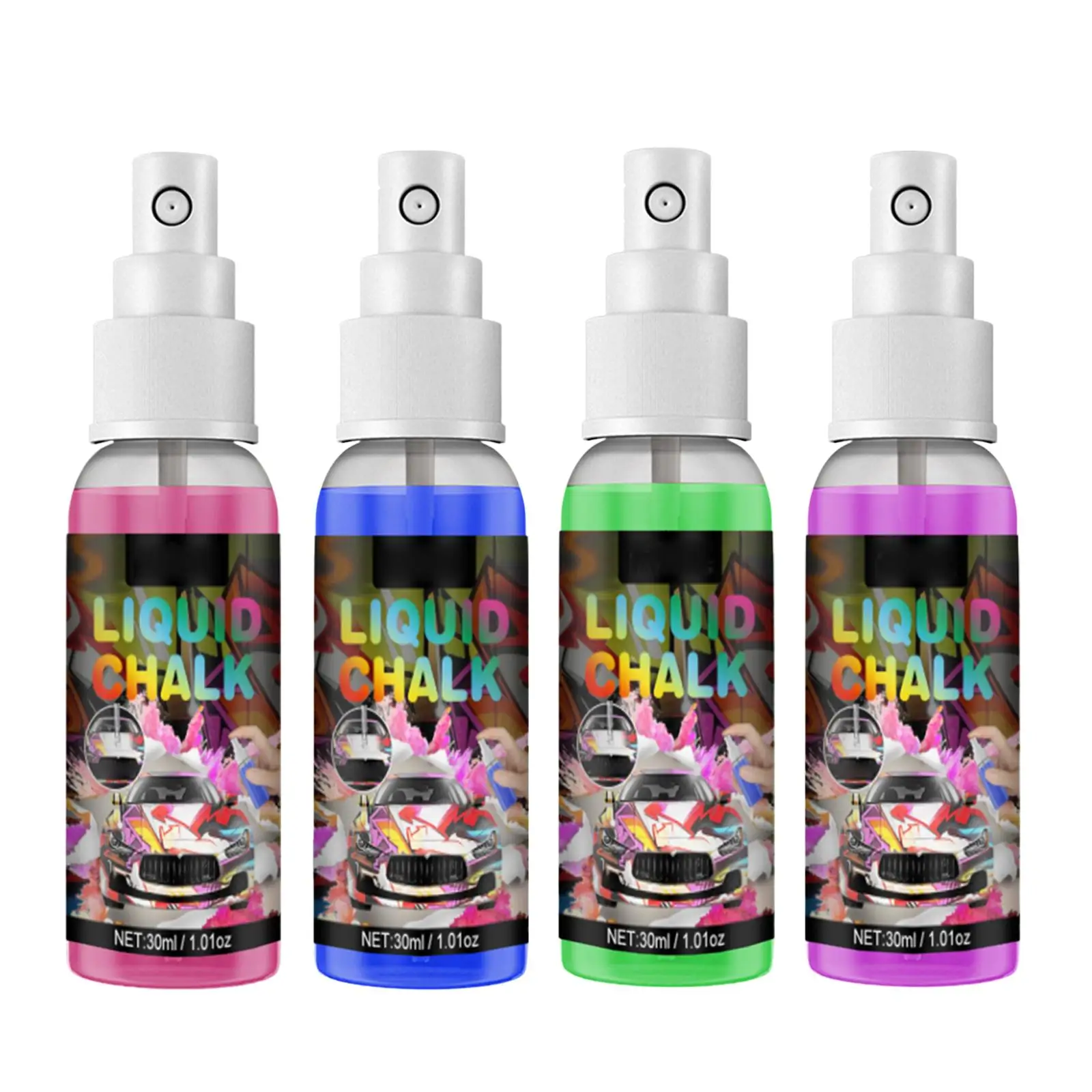 30ml Graffiti Chalk Spray Paint Washable Painting Marker Street Art Mural for Concrete, Marking, DIY Crafts, Doodling