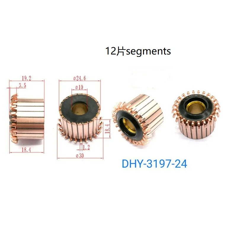 Dhy-3197-24 de cabeza de cobre rectificadora, 24,6x10x18,4x24P