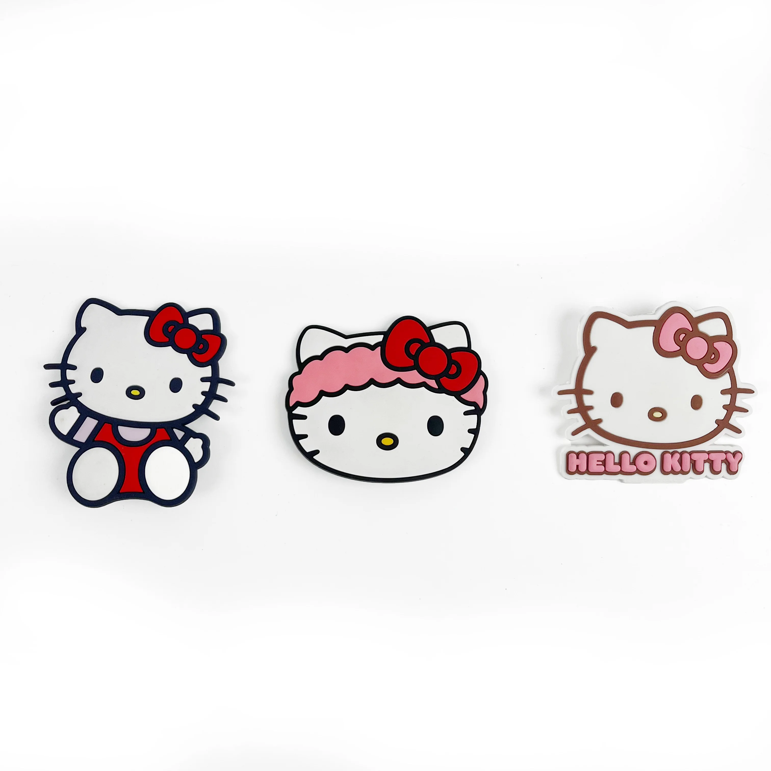 MINISO-dijes de HelloKitty grandes de 3 piezas, accesorios para bolsos, bolso, hebilla decorativa