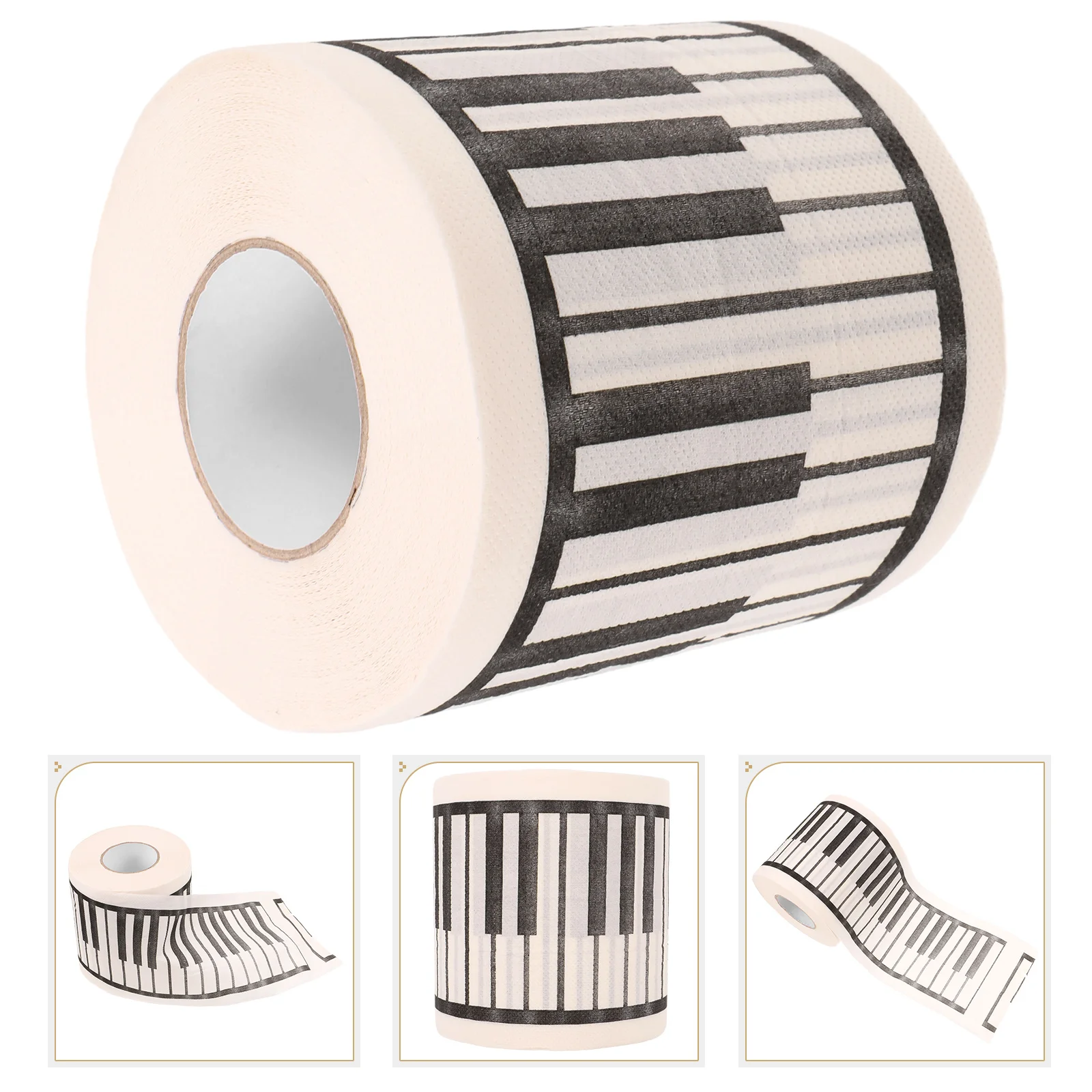 1 Roll Toilet Paper Printed Roll Paper Decorative Piano Printing Napkin Bathroom Tissue toilet papers