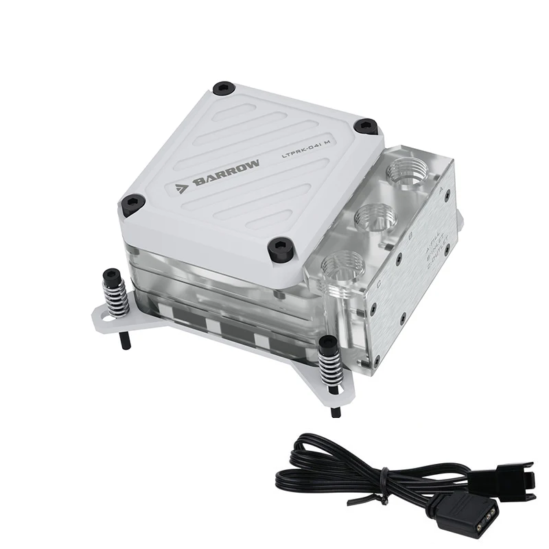 Barrow Waterkoeler Voor Intel LGA1200,1700,115X,X99,CPU Blok Combo Pomp Watertank Reservoir Mini A4 Case Kit,LTPRK-04I M