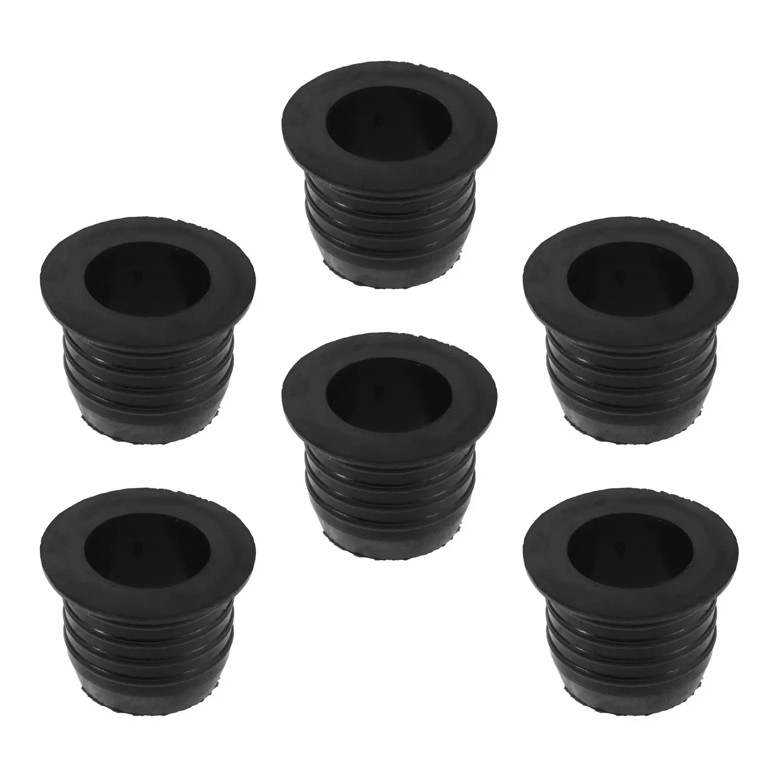 6Pcs Silicone Liquor Bottle Pourer Adapters Wide Opening Spouts for Wine Olive Oil Spirits Controlled Leakproof Pouring