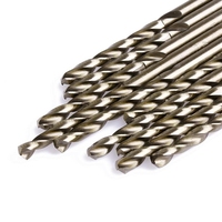 10Pcs 4.5mm Round Shank HSS-Co Twist Drill Drill Bit 601A
