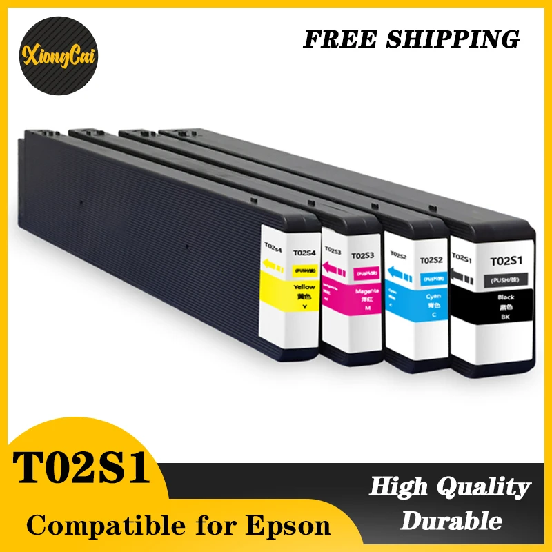 

T02S1 T02S2 T02S3 T02S4 Premium Compatible Color Inkjet Ink Cartridge for Epson WorkForce Enterprise WF-C20750 Printer