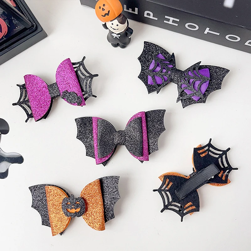 Halloween Hair Accessories Creative Funny Ghost Pumpkin Witch Hats Hair Clips For Women Girls Party Decoration Props Gifts