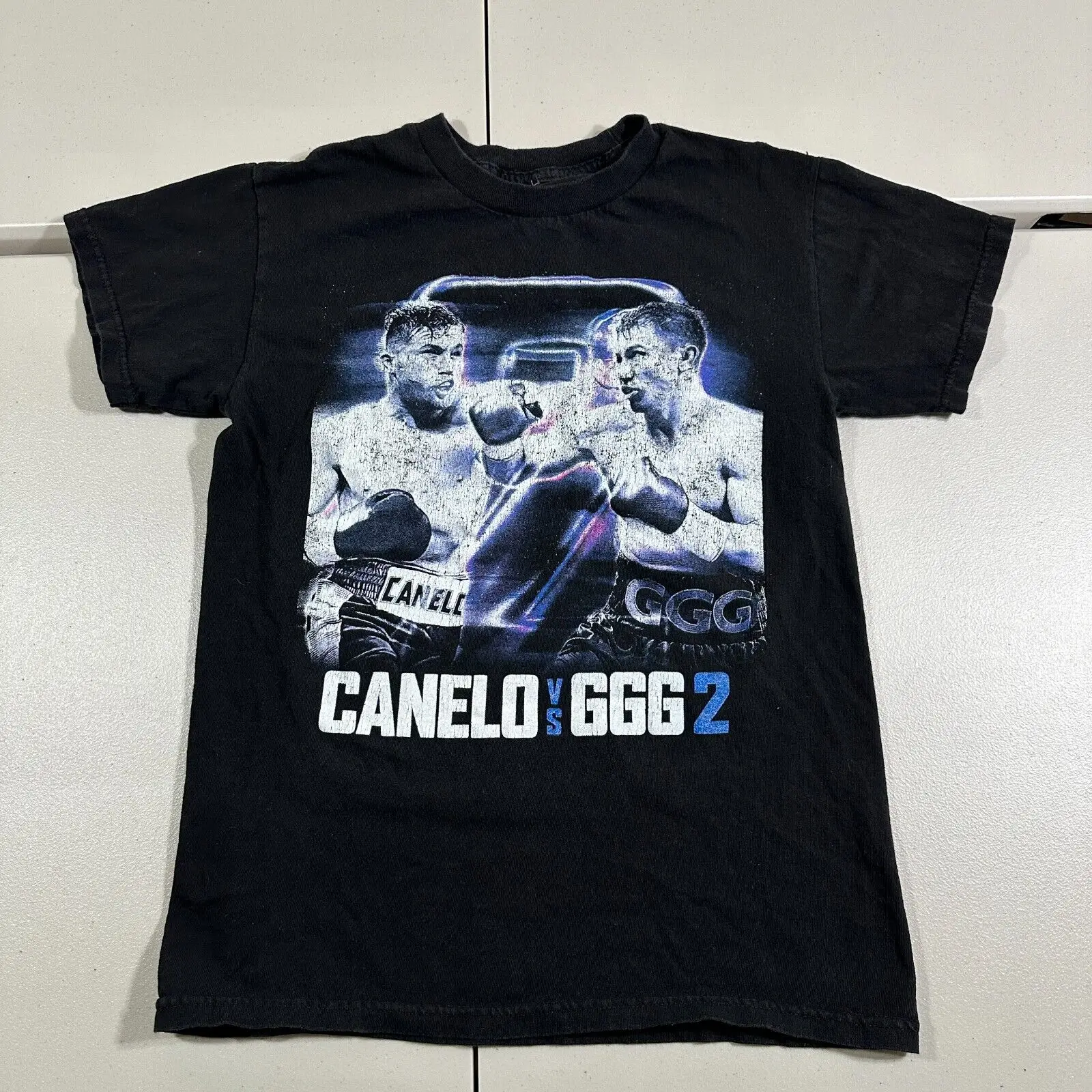 Canelo Alvarez Vs Golovkin Ggg 2 T Shirt Adult Double Logo Black S 16X23