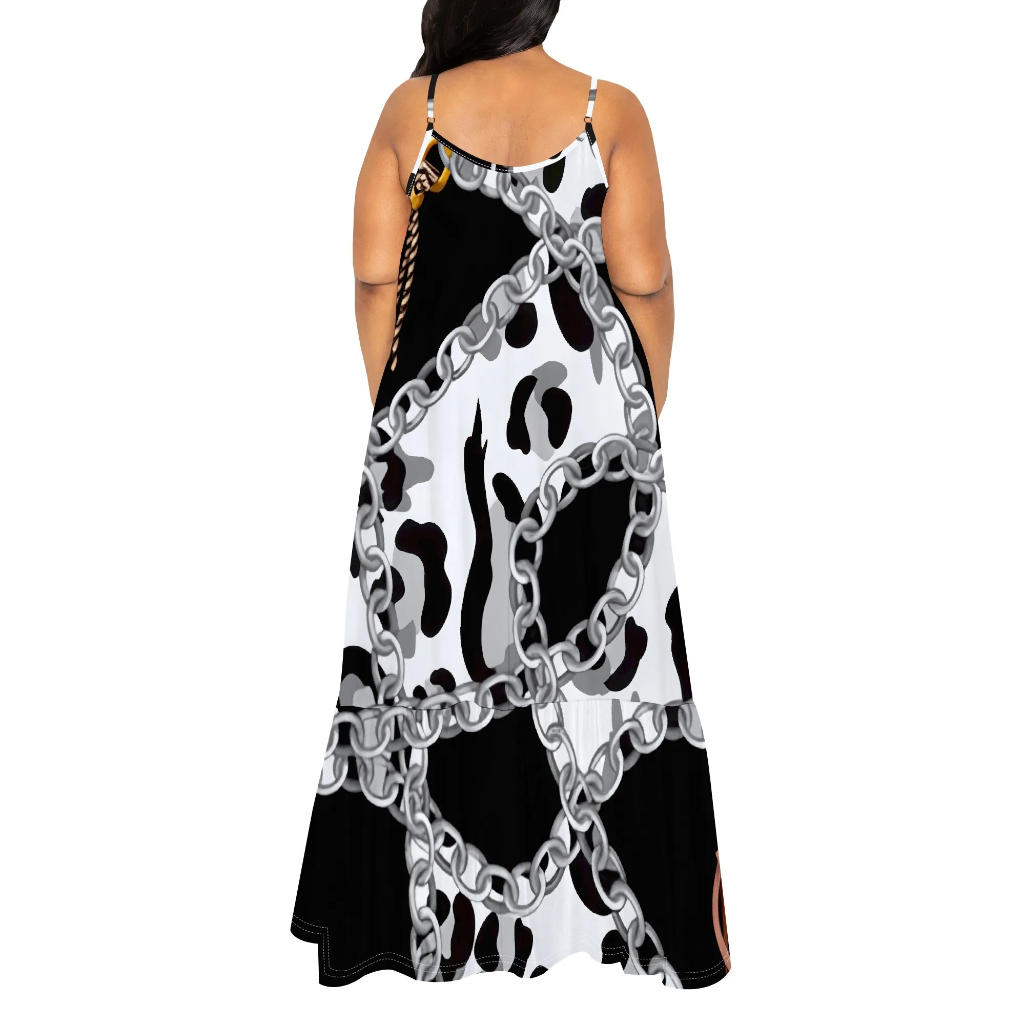 Women's Fashion Printed Short Sleeve Long Dress Sexy Off Shoulder Backless Bodycon Party Dress halter dress with pocket