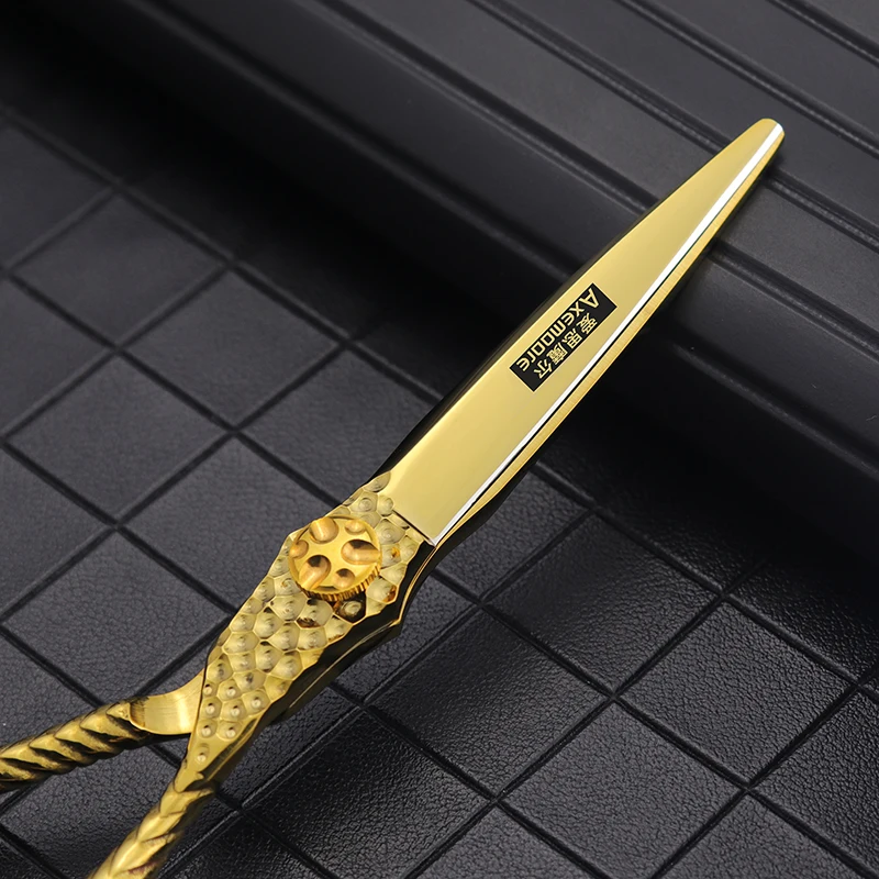 Gold Plating Hair Scissors Professional Cutting Thinning Styling Tool Hairdressing Shears Barber Scissors 1Pc/2Pcs