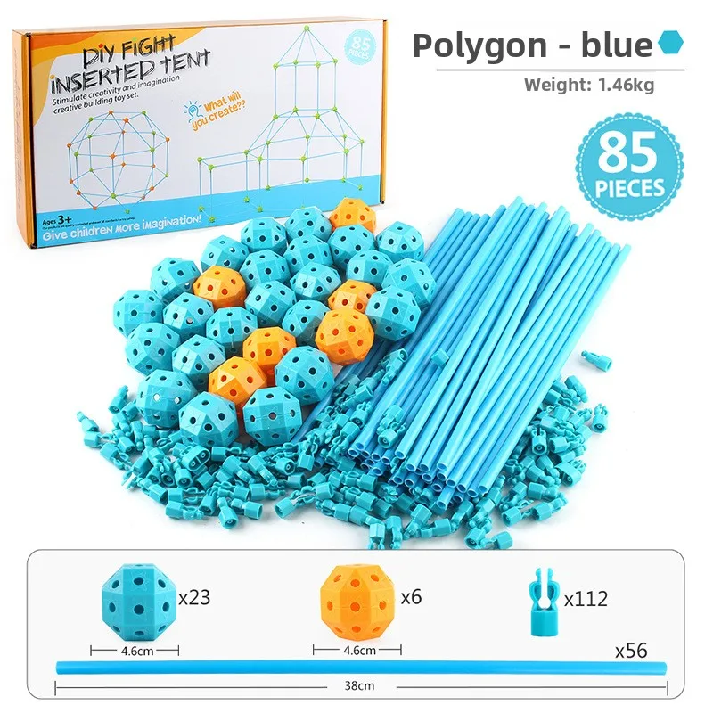 مجموعة مكعبات البناء DIY، لعبة ألغاز تعليمية للأولاد، لعبة تجميع وتفكير كبيرة متشابكة بـ 26 فتحة