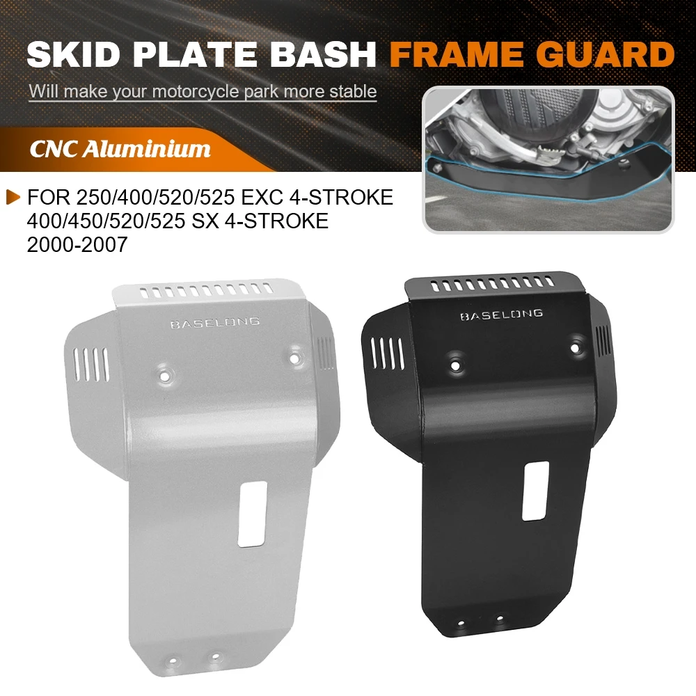 Motorcycle Accessories Skid Plate Engine Guard Skid Plate For 250/400/520/525 EXC 4-Stroke 400/450/520/525 SX 4-Stroke 2000-2007