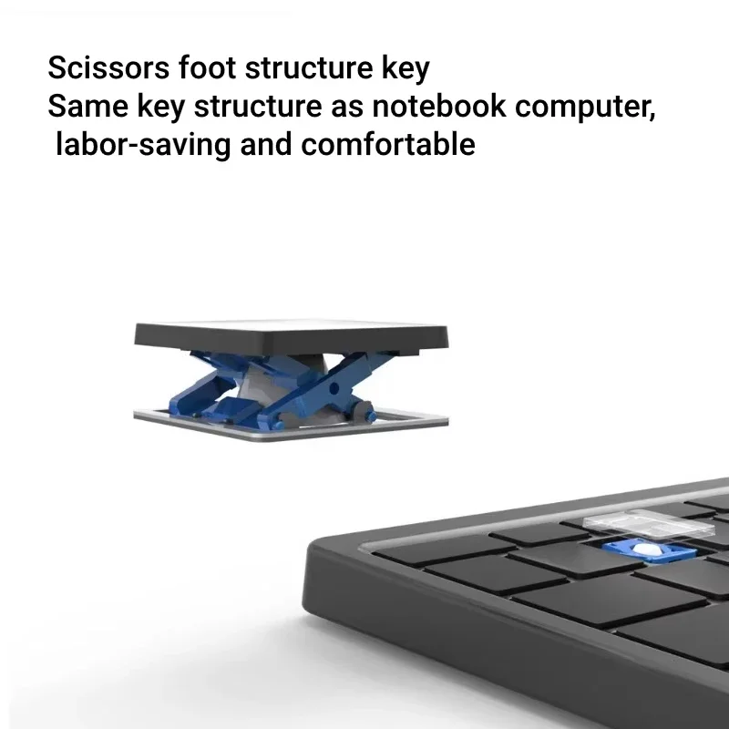 Mini Keyboard Wireless Folding Keyboard Bluetooth Foldable Keyboard With Touchpad for Windows Android iPad Phone Rechargeable