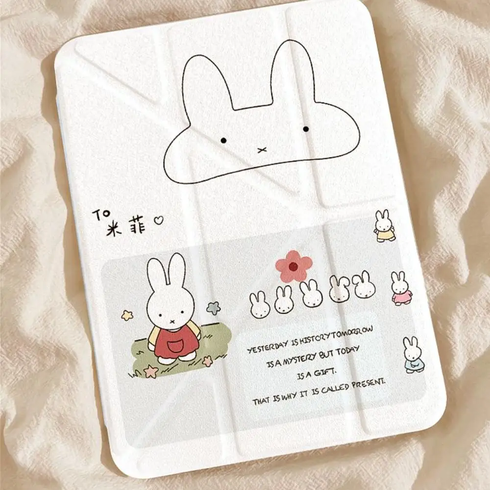 Miffy Rabbit عبارة عن غطاء حماية عالي المظهر مناسب لسلسلة Ipad بالكامل مما يجعلها هدية لصديقتك #3