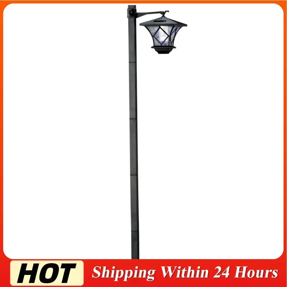 

1.5m Outdoor Pillar Lamp 2 in 1 Solar Lamp Post Light Solar Street Lamp Decorative Floor Lamp for Front and Back Doors