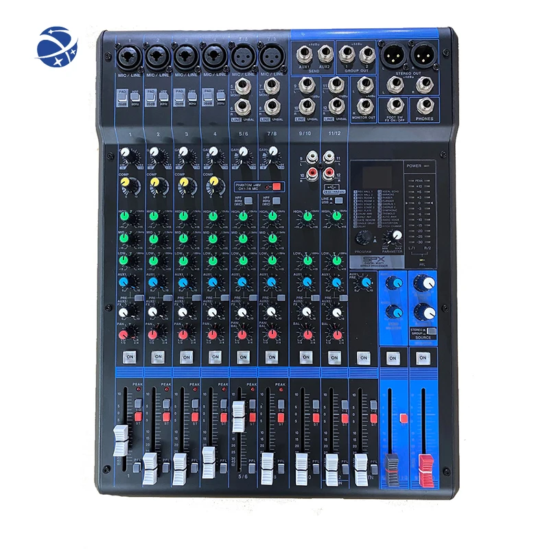 Professional audio 32 Channel Powered Mixer Digital Mixer Console professional audio video dj controller/audio console mixer