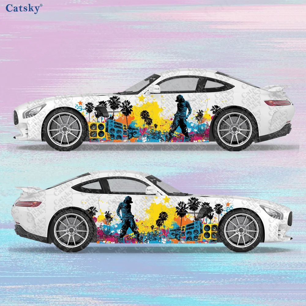 2-adesivi-per-auto-con-graffiti-di-ballerine-resistenti-anti-sbiadimento-valorizzano-la-bellezza-del-veicolo-con-un-design-audace-rivestimenti-in-vinile-per-auto