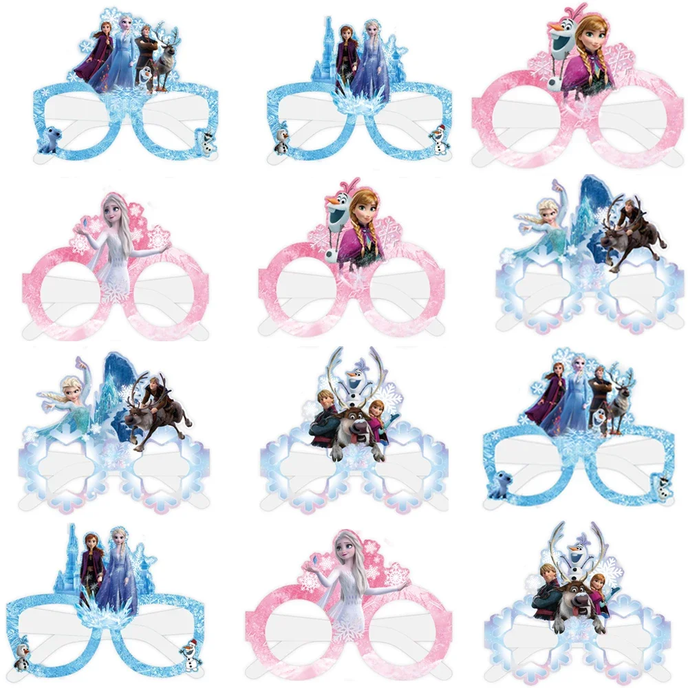فروزن الأميرة حفلة تفضل إلسا ختم قناع ثلاثية الأبعاد بالون كعكة توبر ملصقات حقائب للهدايا للأطفال الفتيات حفلة عيد ميلاد استحمام الطفل #4