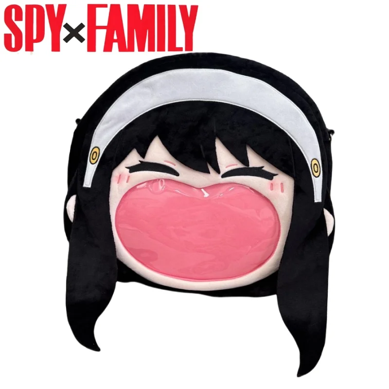 

SPY×FAMILY Plush Backpack Cartoon Yor Forger Itabag Anime Peripherals Large-capacity Badge Storage Two-dimensional Holiday Gifts