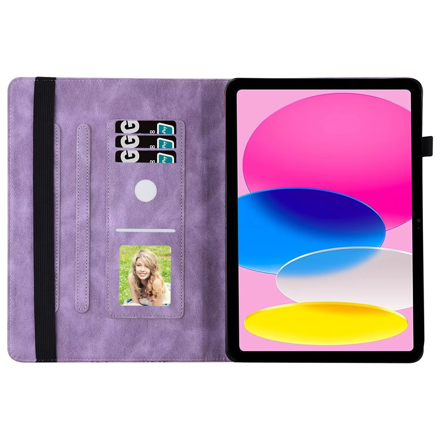 

Butterfly Card Slot Tablet Case For iPad Pro Air MINI 10.2 10.9 11 12.9 13 inch 4 5 6 7 8 9 10th Generation Cases Stand Cover