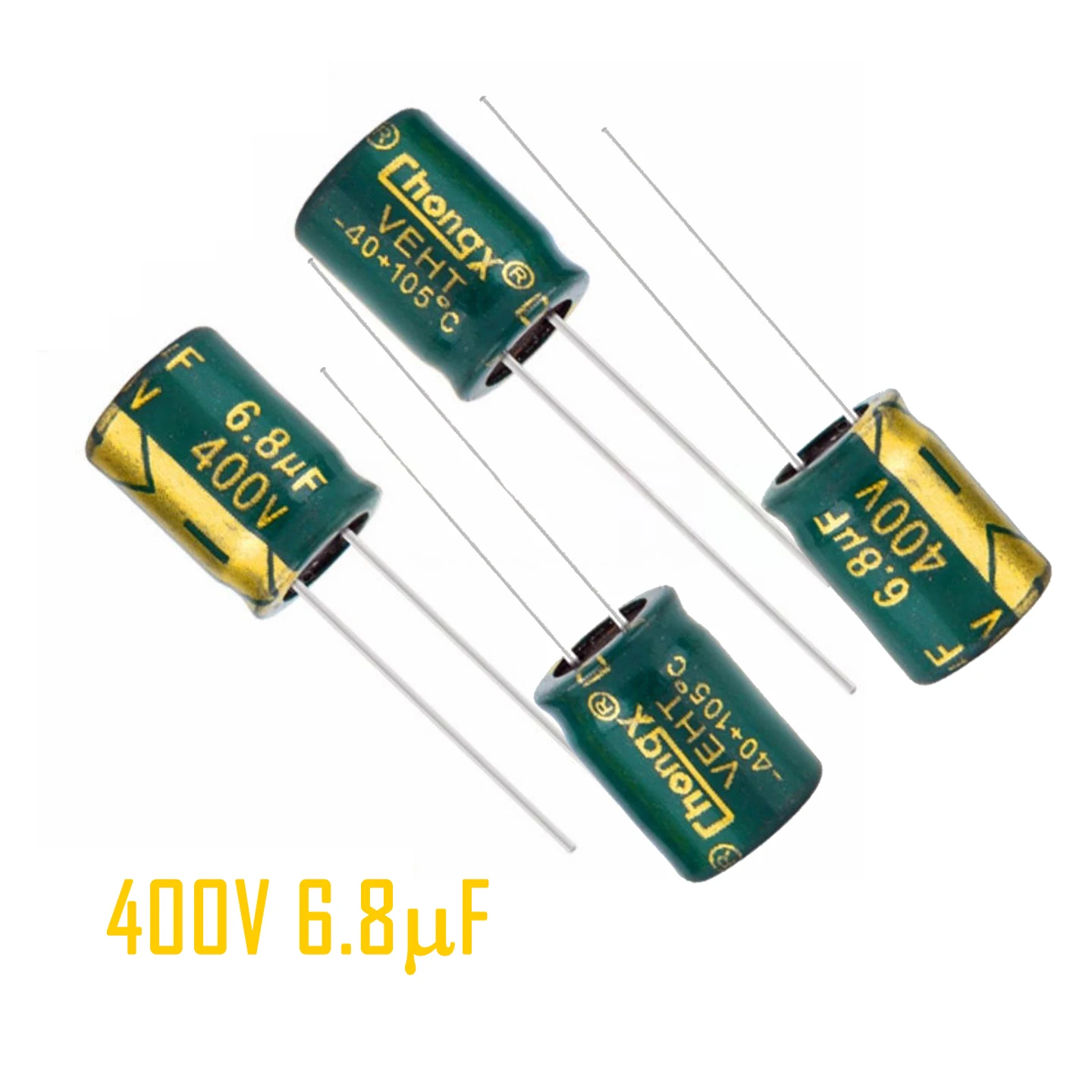 10pcs 400V6.8UF  high-frequency low-resistance supply electrolytic capacitors, 6.8UF 400V 8x9mm 8x12mm 10x13mm