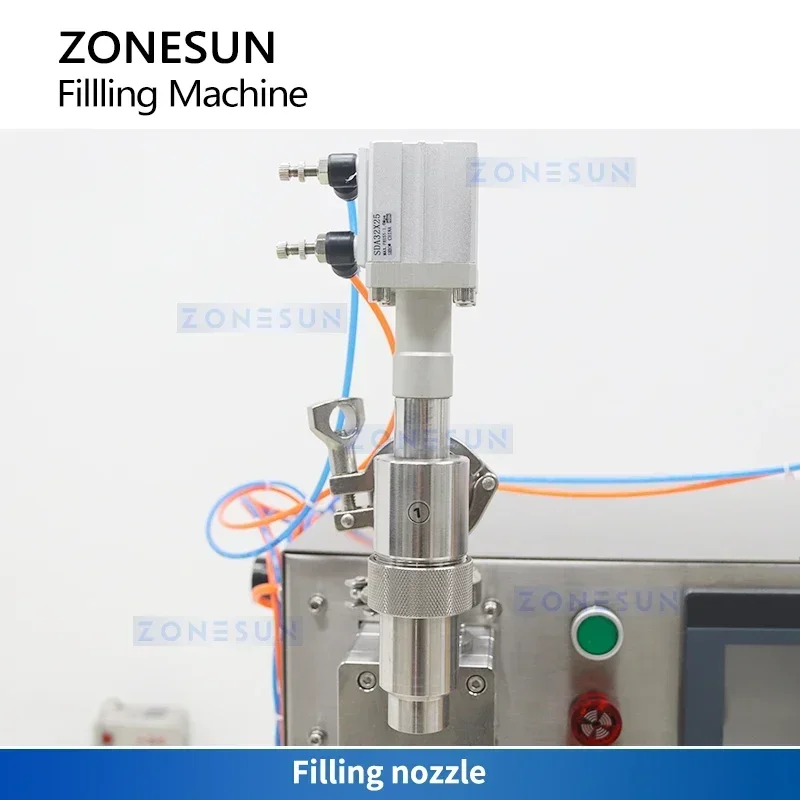 ZONESUN ZS-YTMP45L2 Automatic Servo Motor Magnetic Pump Liquid Filling Machine Dual Heads Large Bucket Bottle Filler Equipment
