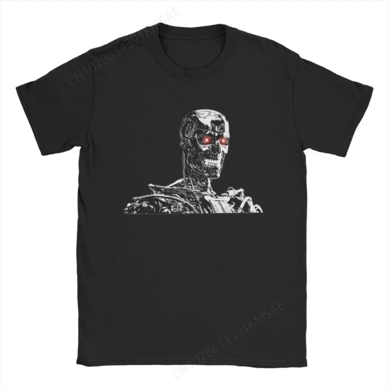 Men's T-Shirt Terminators Endoskeleton Novelty Cotton Tees Short Sleeve T Shirt Crewneck Clothes Party