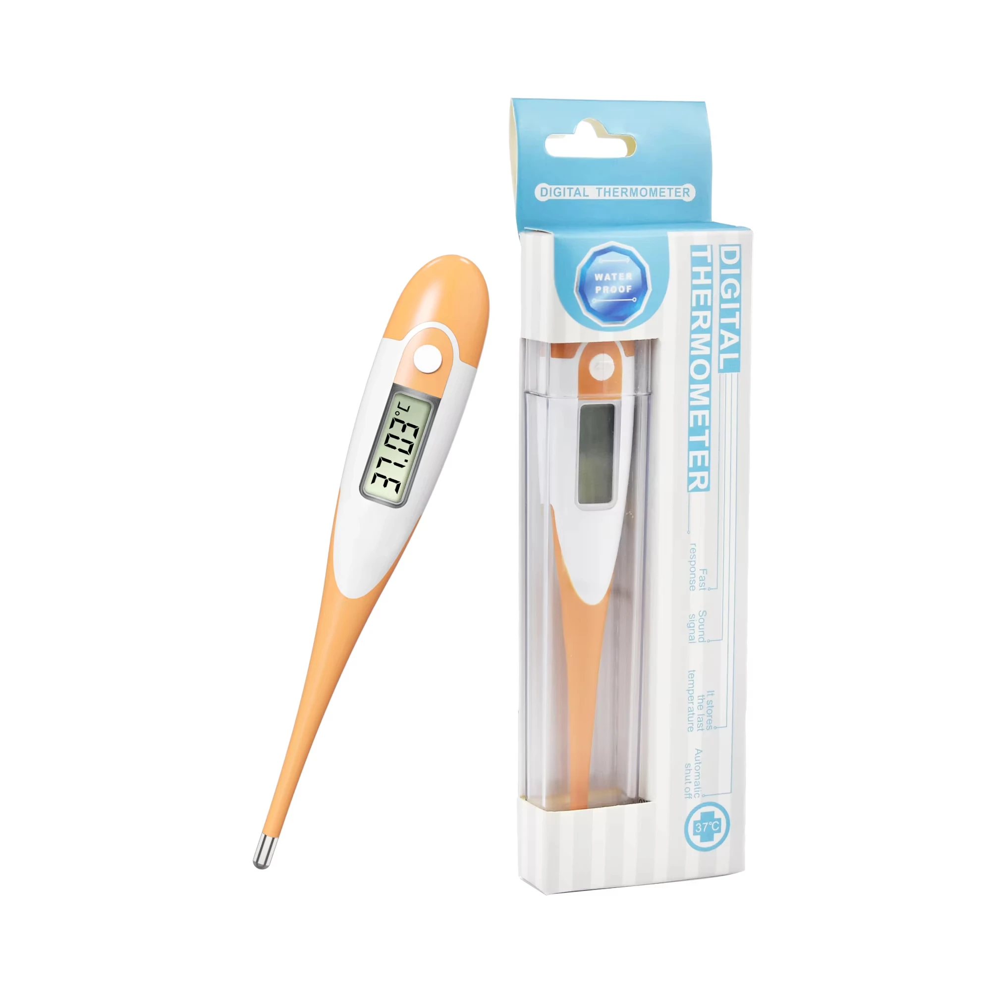 

STLFHUAAN Factory Wholesale Price Waterproof Flexible Adult Baby Oral Rectal Armpit Fever Medical Clinical Digital Thermometers